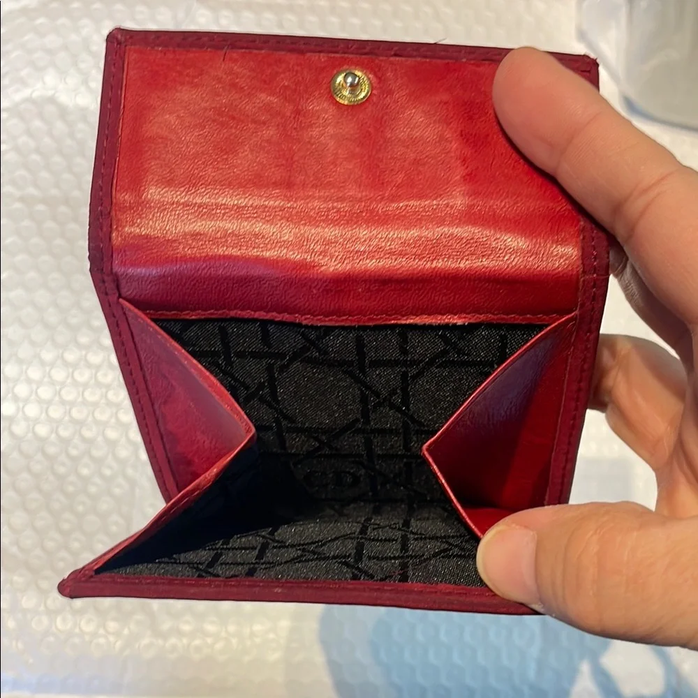 Christian Dior Quilted Jersey Wallet